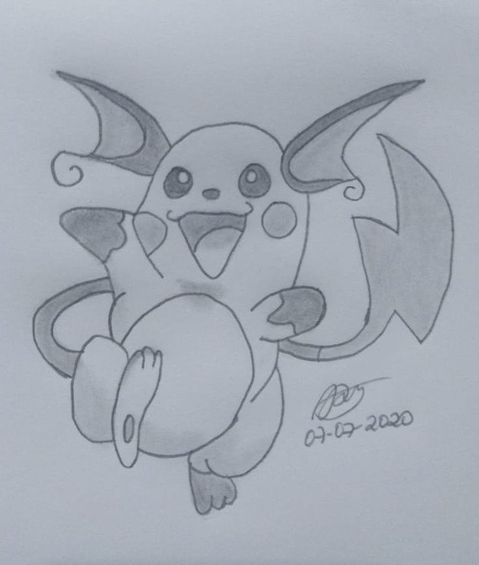 🐭 Drawing Raichu, Dibujando a Raichu POKEMON ART [ESP, ENG]